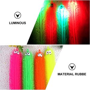 Nuevo Juguete Antiestrés Luminoso de Plástico Creativo para Niños, Gusano de Peluche, Juguete de Ventilación de Dibujos Animados, Oruga de Colores de Moda - Product Image 3