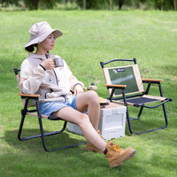 Chaise pliante Kermit en maille anti-transpiration, stable, légère et portable pour le camping en extérieur et les voyages de loisirs, vente en gros