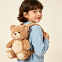 Sac à dos scolaire Kawaii en peluche super doux, personnalisé, en forme de chat, pour enfants