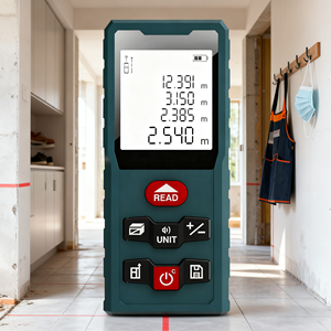 جهاز قياس المسافة بالليزر قابل لإعادة الشحن بسعر المصنع، دقة ملليمترية، معايرة تلقائية، محمول - Product Image 1