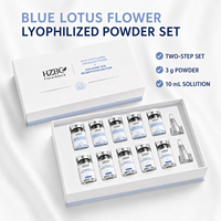 Kit de Sérums en Poudre Lyophilisée au Lotus Bleu Marque Blanche – Hydratant, Apaisant, Soin de la Barrière Cutanée, Essence Lyophilisée OEM ODM