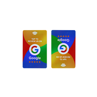 Carte-cadeau de haute qualité pour les médias sociaux, carte de commentaires Google, carte de visite NFC sans contact