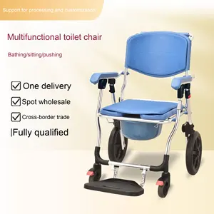 Tabouret de douche en bois imperméable pour salle de bain 2 niveaux Chaise de bain - Product Image 3