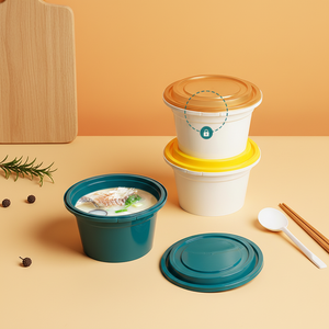 กล่องอาหาร TeGuan Secure Lock ป้องกันการงัดแงะ ผลิตจากพลาสติก PP เกรดสำหรับอาหาร ใช้ครั้งเดียว ทนความร้อนในไมโครเวฟ ขนาด 16 ออนซ์ กล่องอเนกประสงค์สำหรับใส่อาหาร เดลิ อาหารสำเร็จรูป บรรจุภัณฑ์สำหรับเตรียมอาหาร - Product Image 1