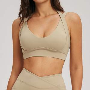Reggiseno <span class=keywords><strong>Sportivo</strong></span> Aoyema per Donna, <span class=keywords><strong>Elegante</strong></span> e Traspirante, Anti-Shock con Schiena Scavata, Ideale per Fitness, Corsa e Yoga - Product Image 5