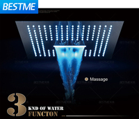 Nouvelle Conception Robinet de Salle de Bain Mural Dissimulé Plafonnier Douche Pluie pour Plafond Bas Multifonction Luxe