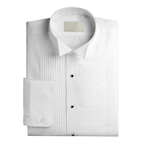 Người đàn ông của Tuxedo Áo Sơ Mi Rắn Trắng Phù Hợp Bên Váy Áo Cưới Áo Sơ Mi Biểu Tượng Tùy Chỉnh - Product Image 1