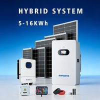 Batterie au lithium-ion murale solaire Powerwall 15 kWh 48 V 51,2 V avec écran LCD compatible avec Deye/Growatt/Victron