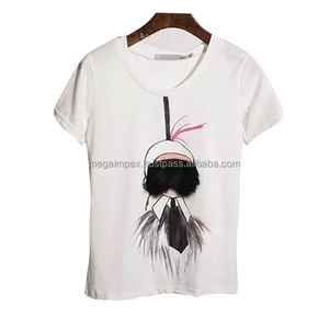 เสื้อยืดผ้าอ็อกซ์ฟอร์ดผ้าฝ้าย 100% ดีไซน์ใหม่แฟชั่นฮิปฮอปสั่งทำได้ - Product Image 2