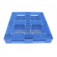 Palettes en plastique industrielles à double face, durables, de grande taille, en HDPE, robustes, écologiques, empilables et retournables, 4 voies, 1000*1000*150 mm