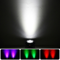 Projecteur LED PAR RGBW rechargeable étanche IP33 6x18W, faisceau lumineux, 10 unités avec boîtier d'air, 12h d'autonomie, éclairage de scène blanc chaud et émission UV