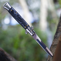 Couteau pliant tactique de survie et de camping Mafia en acier inoxydable haute dureté avec emballage personnalisé en nylon OEM