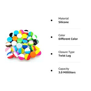 Không dính Silicone sáp container 5ml 9ml không dính sáp dầu đa sử dụng lưu trữ lọ Silicone container dầu container - Product Image 6