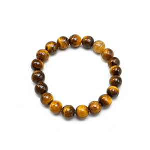 Pulsera de Piedra Natural Ojo de Tigre para Uso Diario, Aumenta la Fuerza, la Calma y el Equilibrio - Product Image 1