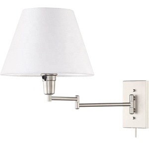 2021 vendite calde finitura nichel satinato <span class=keywords><strong>braccio</strong></span> oscillante lampada <span class=keywords><strong>da</strong></span> <span class=keywords><strong>parete</strong></span> Plug in/lampada <span class=keywords><strong>da</strong></span> <span class=keywords><strong>parete</strong></span> - Product Image 5