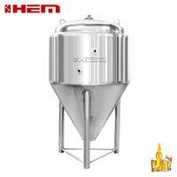 Cuve de fermentation unique 1000L Cuve de fermentation de brassage en cuivre 1500 Capacité de l'industrie Récipient à pression 300L pour la production de bière