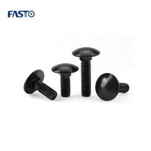 Pernos de carro de electroforesis DIN603 negro de acero inoxidable A2 A4 SS304 SS316 SS316L - Product Image 2