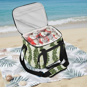 Sac isotherme personnalisé Maile Lei, grande capacité, motif hawaïen Palaka, sac de pique-nique portable pour le camping en famille - Product Image 2