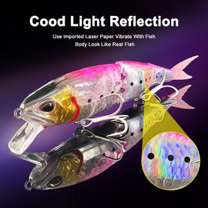 Señuelo <span class=keywords><strong>de</strong></span> Pesca Artificial Flotante <span class=keywords><strong>de</strong></span> Acero Inoxidable <span class=keywords><strong>de</strong></span> 21g, Tipo Minnow Multisección, para Pesca <span class=keywords><strong>de</strong></span> León Salvaje, Ideal para Trolling - Directo <span class=keywords><strong>de</strong></span> Fábrica Transfronteriza - Product Image 3