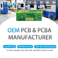 Service OEM complet, conception de PCB personnalisée Gerber BOM, fabrication de PCB d'antenne RF 6L à haute fréquence et matériau haute Tg, fabrication de PCBA