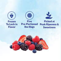 OEM Gefroren Gedroogde Fruitmix Chips Frambozen Cranberries Aardbeien Bosbessen Gefroren Gedroogde Mix Bessenblokjes 100g Verpakking