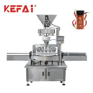 KEFAI Machine de remplissage de gobelets volumétriques pour poudre automatique de 500g Machine de remplissage de bouteilles de condiments pour granules