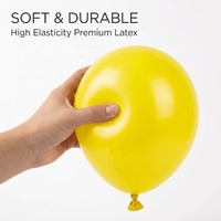 Ballon en latex mat Decotex 5 pouces pour la décoration de mariage, de demande en mariage, de fête prénuptiale, de Saint-Valentin, de Halloween et de l'Aïd Moubarak - Vente en gros