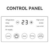 Mini aire acondicionado portátil para casa de mascotas 110v220v refrigeración uso al aire libre Aire acondicionado eléctrico