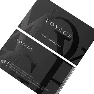 Custom Luxury Business Cards 400gsm Black Card Paper Business Cards For Clothing Brand