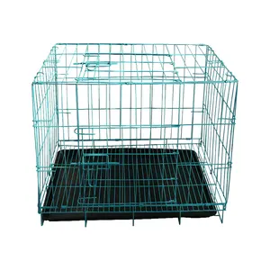 Grande cage extérieure en fil métallique pour chien Cage pour animaux de compagnie Cages pour chiens empilables en treillis métallique soudé