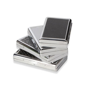 Op maat gemaakte luxe gegoten metalen sigarettenkistje, draagbaar klassiek papierhouder met bedrukt logo voor opslag - Product Image 1