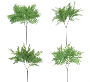 Длинный стебель в нордическом стиле, 80 см, зеленые растения, искусственные растения папоротника, листья для украшения комнатных Горшков