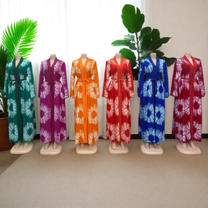 Nuovo Abito Lungo Estivo Elegante e Comodo per <span class=keywords><strong>Donne</strong></span> Musulmane con Stampa e Maniche Lunghe - Product Image 2