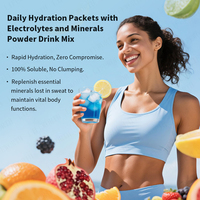 LIFEWORTH OEM Sachets de poudre d'électrolytes 3,7 g Saveur citron vert de l'Himalaya |   Tous les 6 électrolytes, sans sucre, végétalien, cétogène, 20 sachets
