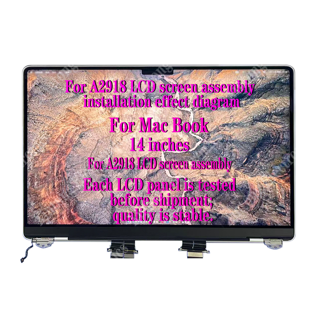 Wholesale for MacBook Pro 2023 New Laptop A2918 LCD Screen Assembly Upper Half A2918 Monitor Screen 14.2 Inch LCD Screen