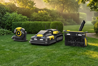 Plateforme robotique avec modules à échange rapide, capacité de traction de 500 lb, commande à distance par application mobile pour l'entretien des jardins toute l'année