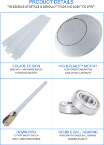 Malaisie Sirim Restaurant Hôtel AC Ventilateur de Plafond <span class=keywords><strong>60</strong></span> <span class=keywords><strong>Pouces</strong></span> KDK pour <span class=keywords><strong>Panasonic</strong></span> 1500 mm Oscillant Électrique pour Usage Industriel pour - Product Image 4