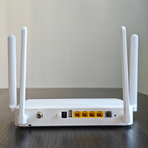อุปกรณ์เครือข่าย ZC-521X6TH CATV ONU คล้ายกับ F6600P F6600R FTTH ONU เสาอากาศแบบ Quad 4GE 1TEL WIFI6 CATV 2.4/5G AX3000 DC 12V - Product Image 4