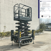 Elektrische Scherenhebebühne 4-18m, Hubarbeitsbühne 6m 8m 10m 12m 14m, Tragbare Raupen-Hydraulik-Scherenhebebühne