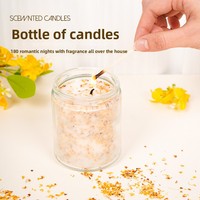 Lilin Kedelai Aroma Osmanthus Bunga Kering Buatan Tangan Berbentuk Blok Bebas Asap Aroma Niche untuk Kamar Tidur Rumah Ruang Dalam Ruangan