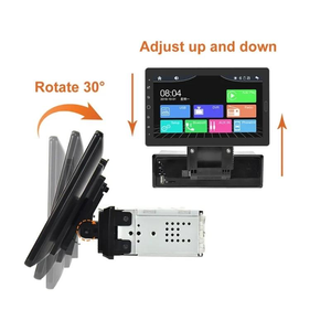 Autoradio 10,1 pouces 1Din Lecteur multimédia MP5 Lecteur audio FM Carplay filaire Android Auto Écran tactile réglable Autoradio simple DIN - Product Image 2
