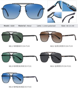 Kubi 6306 Manufacturer Fashion Pilot <b>Sunglasses</b> Men Custom Logo % UV Protection Full Rim Metal Frame Polarized Shades <b>Square</b> - Product Image 6
