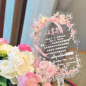 การ์ดเชิญวันเกิดงานแต่งงานพลาสติกอะคริลิคใสตัดแบบกำหนดเองสำหรับวันวาเลนไทน์วันแม่วันคริสต์มาส - Product Image 3