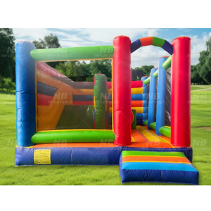 Outdoor Commercial Moonwalk Kids Party Bouncer <b>House</b> Water Slide Jumping Castle With Slides Children Blower <b>Inflatable</b> Ca - Product Image 1