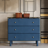 Commode à quatre tiroirs de style européen et américain moderne, pour dortoir et chambre, finition simple blanc et noir, hauteur réglable, en acier inoxydable