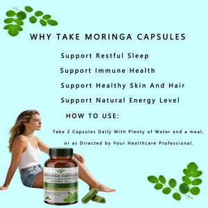 Private Label Organic Moringa Capsules 1000mg for Immune Support OEM Available - Product Image 4