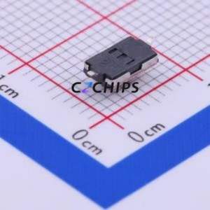 1TS002E-2300-2501-CT Tactile Switch SMD,3.7x6.1mm Switch Single Pole Single Throw Rectangle Button 2.3N Vertical Mount - Product Image 2