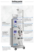 Small Automatic Powder Weighing Filling and Sealing Packing Sealer Machine for Sugar Candy Spices Masala Tea in Pouch Bag Price
