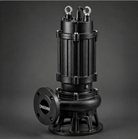 Pompe à eaux usées submersible avec broyeur 5,5 CV en fonte, résistante à la corrosion, anti-colmatage, pour le rejet de particules solides en élevage