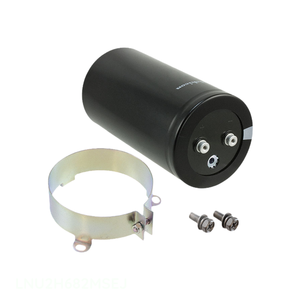 Condensador de tornillo de aluminio para montaje en chasis, canal del fabricante, LNU2H682MSEJ, 6800 uF, 20%, 500 V - Product Image 1
